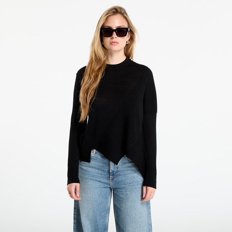 Svetr AllSaints Isla Crew Neck Merino Jumper Black S