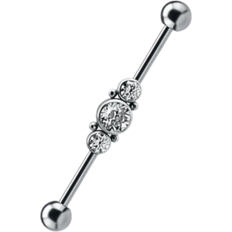 Devilheart Titanová činka č. 1 pro Industrial piercing s vnitřním 107640054