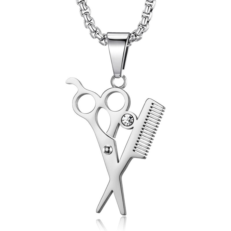 Lindas Jewelry Náhrdelník Kadeřnické Nůžky Velké chirurgická ocel 107641931