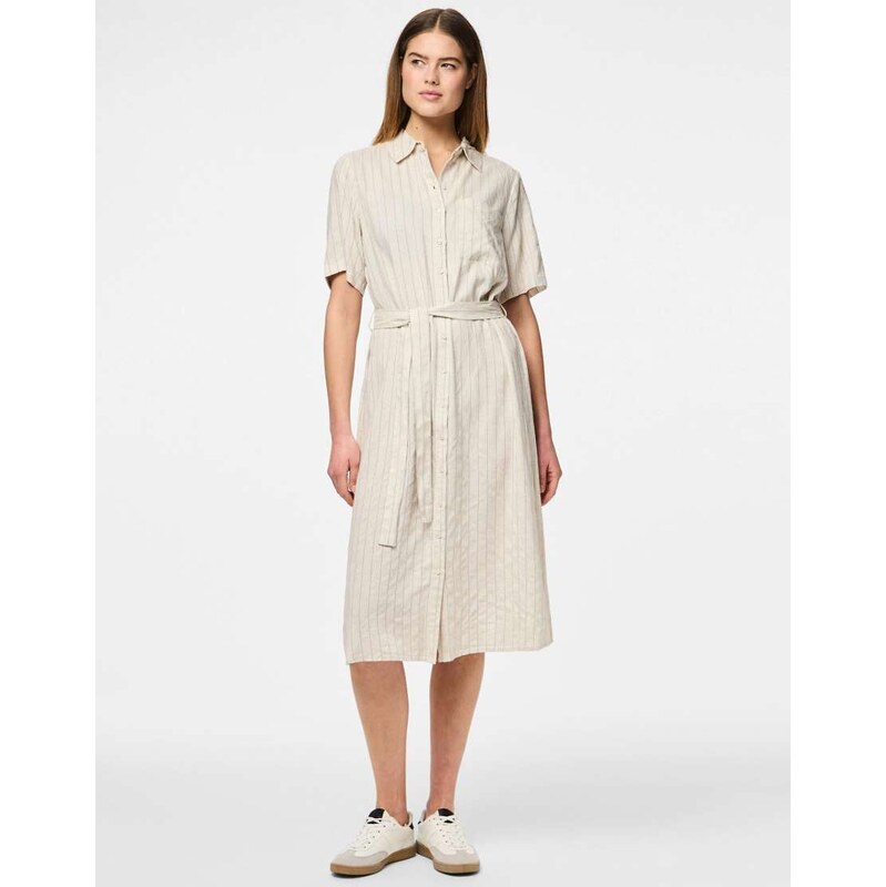 Pieces Shirt dress in birch 4-Neutral