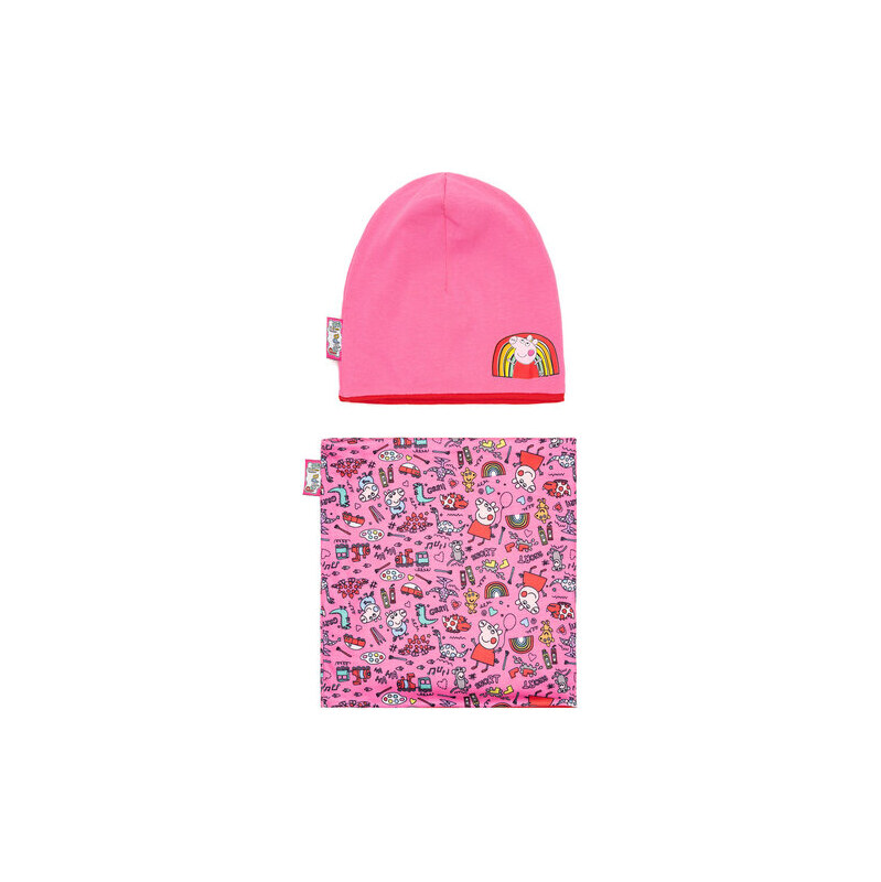 Set čepice a tunelová šála Peppa Pig