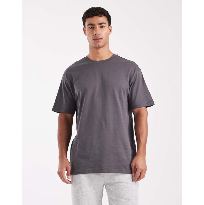 ONLY & SONS relaxed fit t-shirt in dark grey