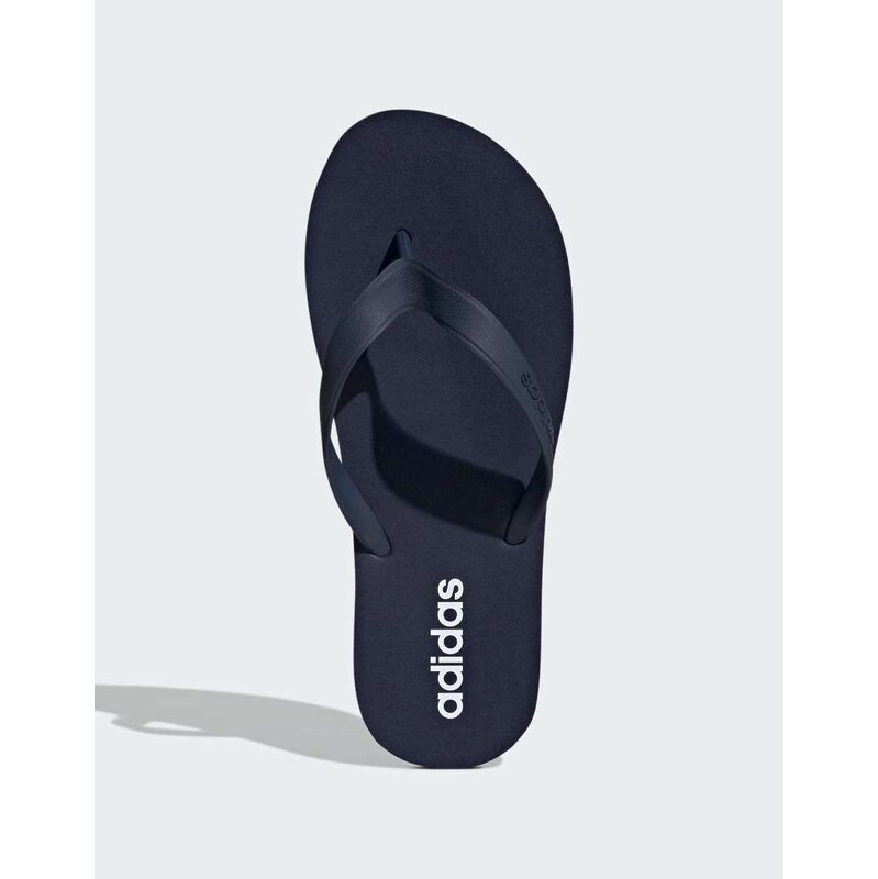 adidas performance Keitaki alpha slides in navy and white 115495729