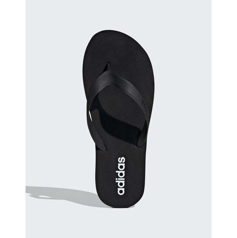 adidas performance Keitaki alpha slides in black and white 115498946