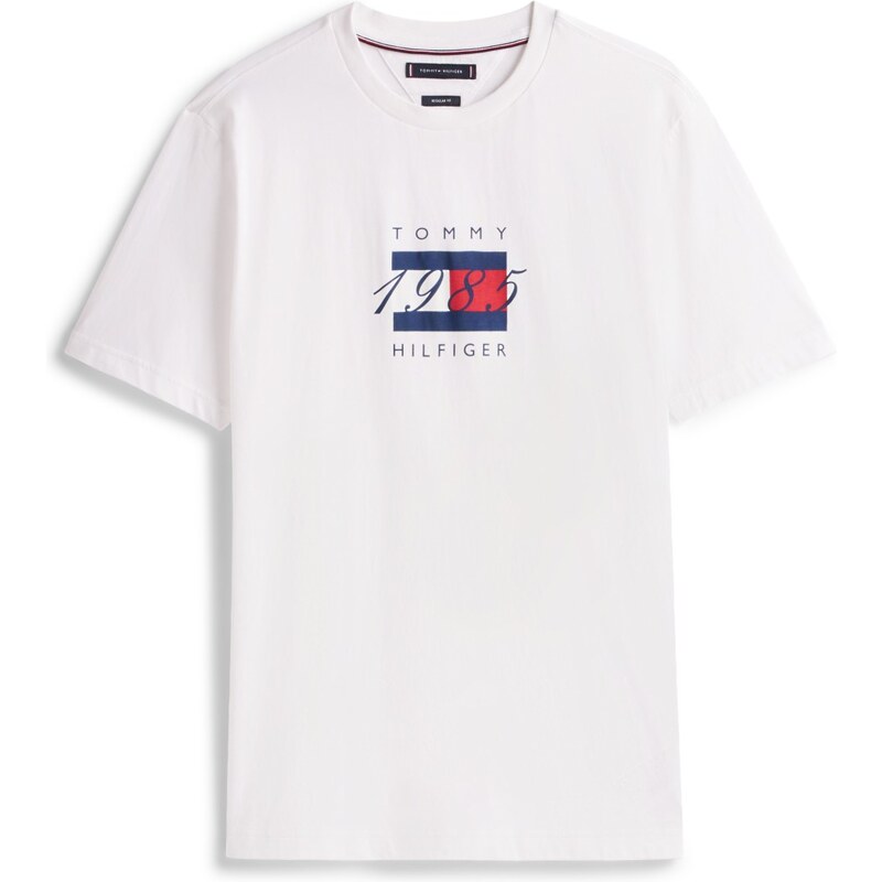 Tommy Hilfiger Linear Flag Graphic Tee WHT