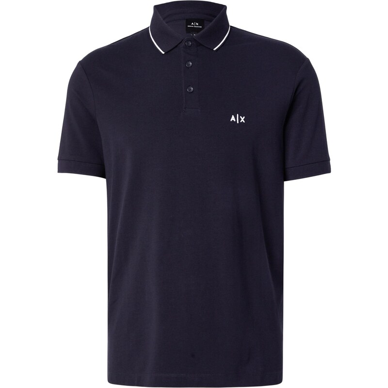 ARMANI EXCHANGE Tričko námořnická modř / bílá