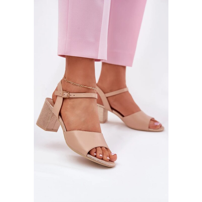 Sandály na podpatku model 213011 Step in style 107649779