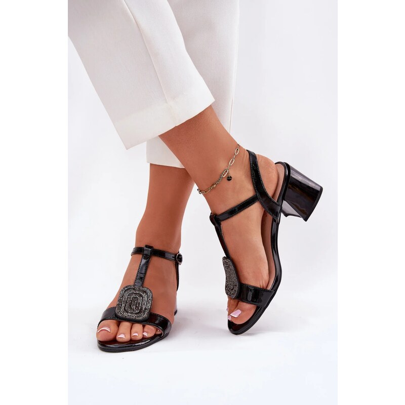 Sandály na podpatku model 213183 Step in style