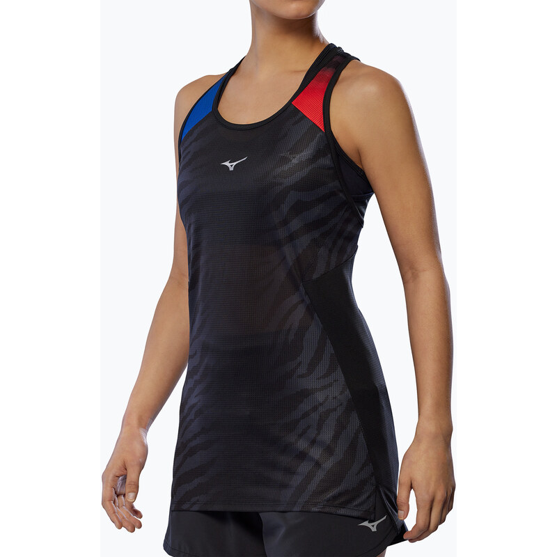 Dámské běžecké tričko Mizuno DryAeroFlow Graphic Tank oni red