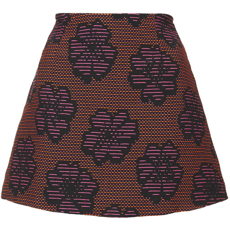 Topshop **Annie Jacquard Skirt by Motel
