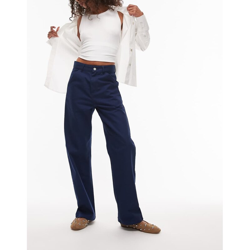 Carhartt WIP simple loose fit trousers in blue