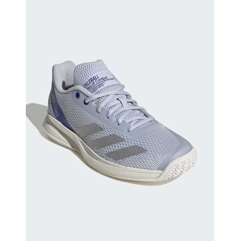 adidas performance Courtflash pickleball shoes in blue and