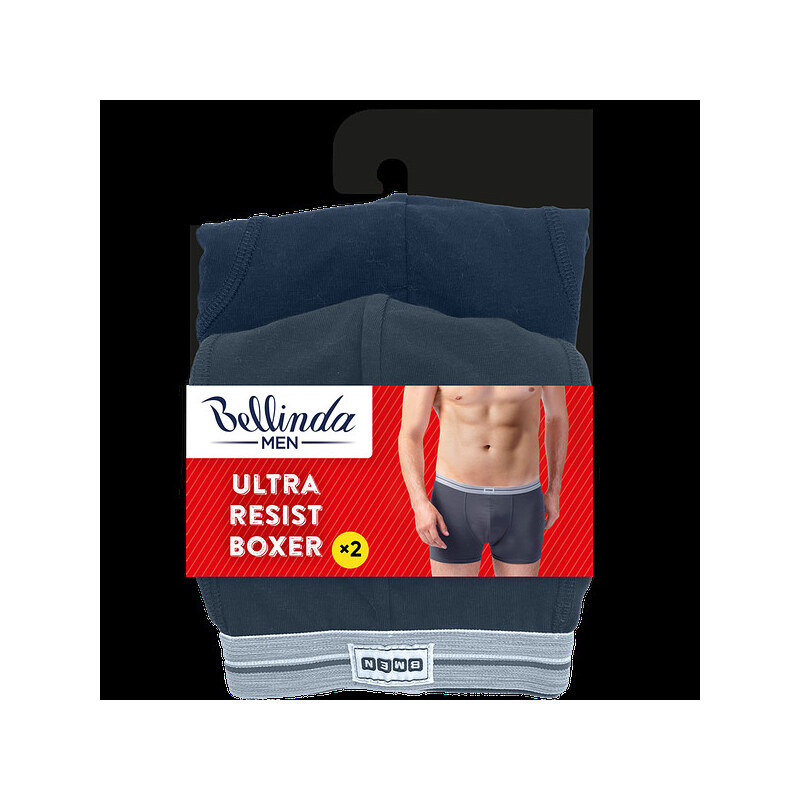 Dvojbalení bavlněných boxerek ULTRA RESIST BOXER 2x - BELLINDA -