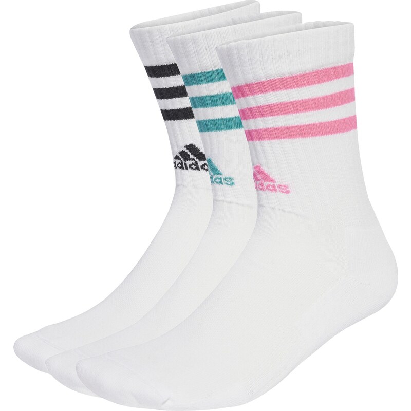 adidas Performance adidas 3-Stripes Cushioned Crew Socks 3 Pairs WHITE 107661385