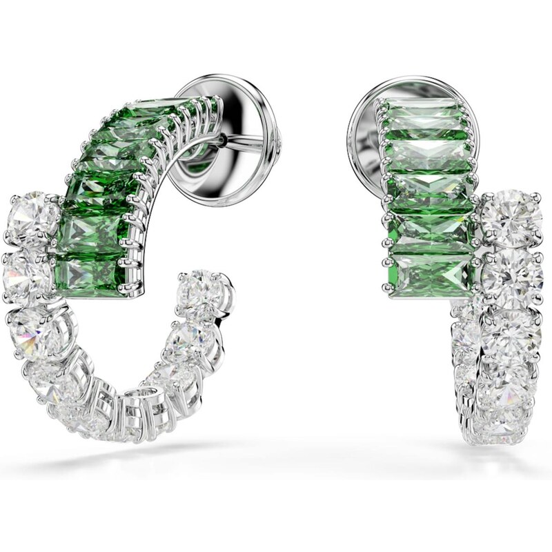 Swarovski Náušnice Matrix zelená / průhledná 108771576