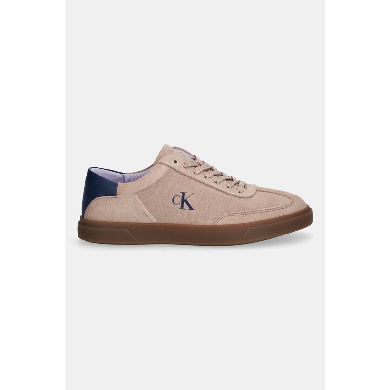 Kožené tenisky Calvin Klein LOW PRO CUPS LACE UP