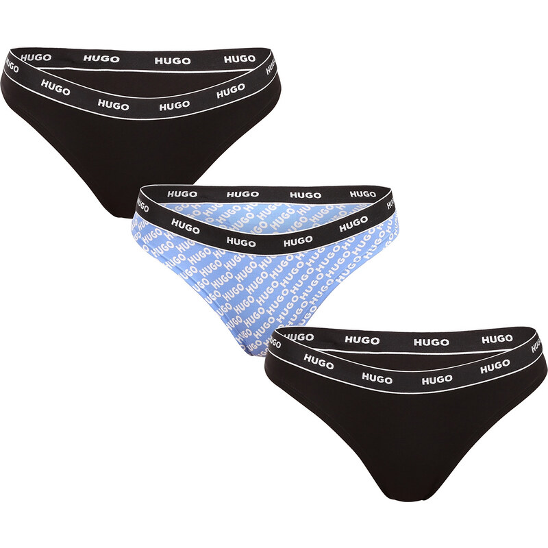 3PACK dámská tanga HUGO vícebarevná (50545703 461)