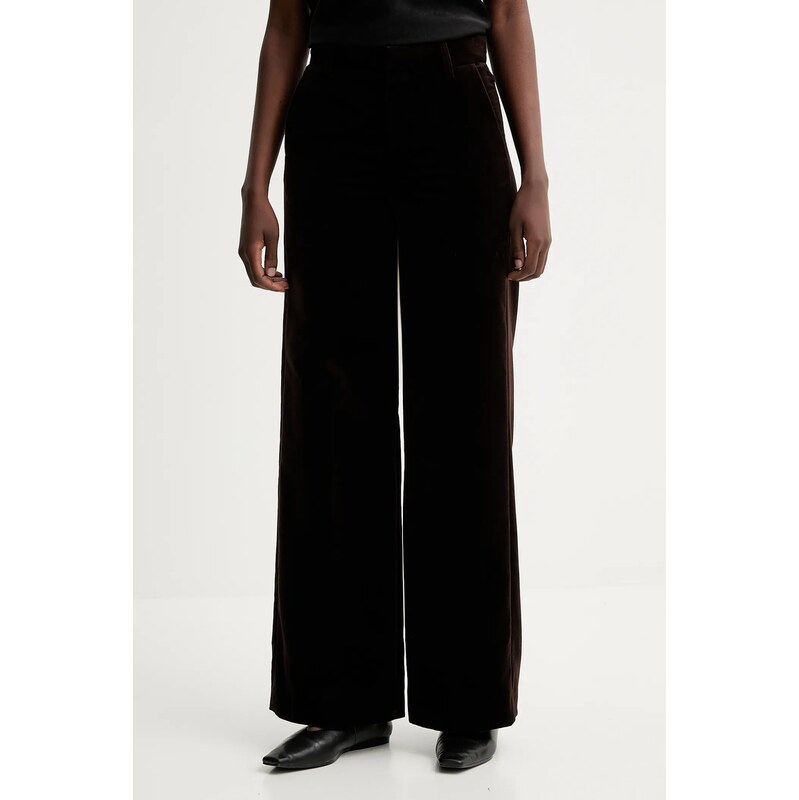 Zadig&Voltaire Velurové kalhoty ZADIG&VOLTAIRE