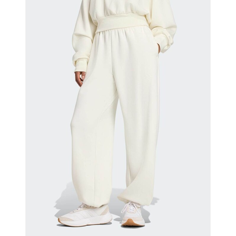 adidas performance Soft lux loose pant in off white 115504078