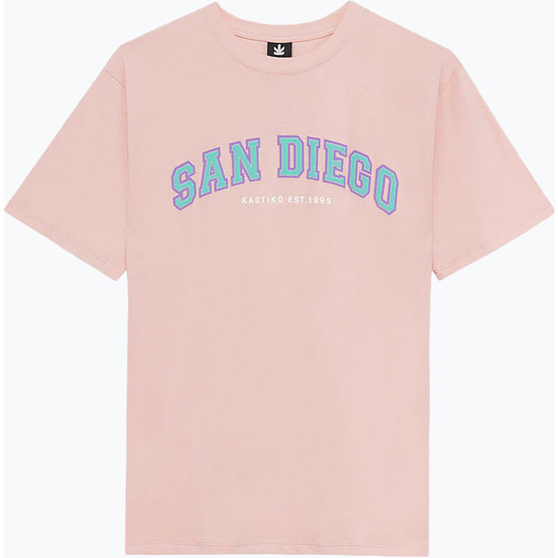 Pánské tričko Kaotiko San Diego College pink