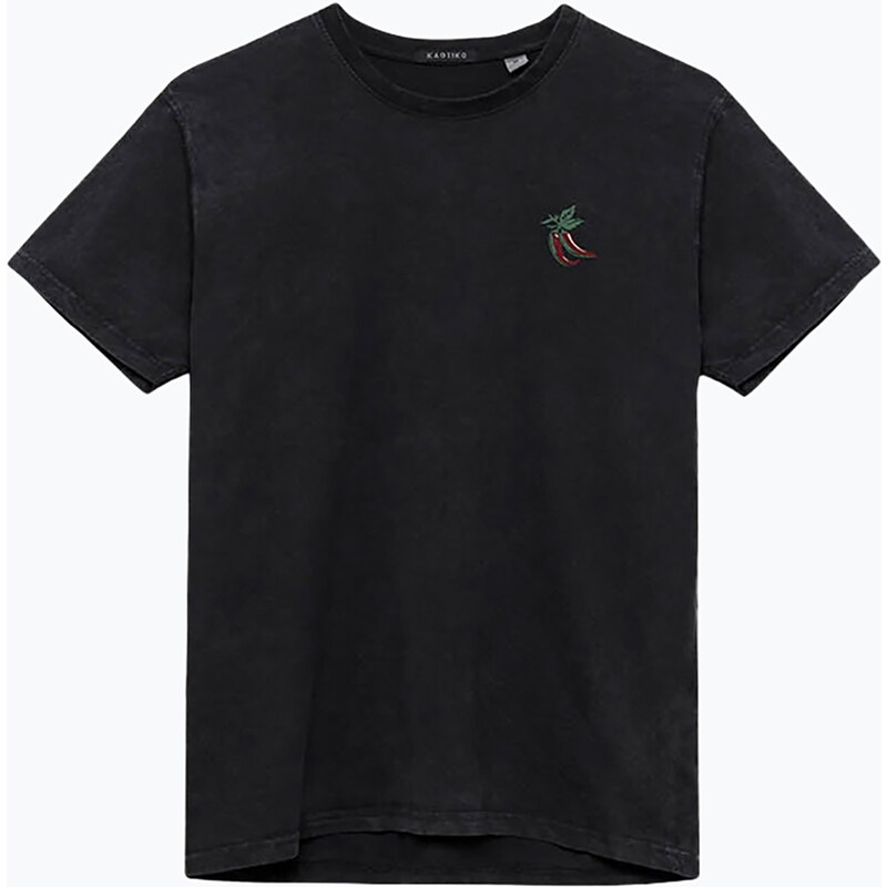 Pánské tričko Kaotiko Washed Sunset black