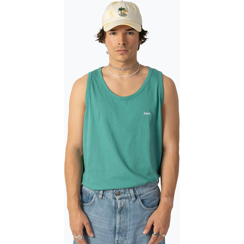 Pánské tričko Kaotiko Tank Top Nathan sea green