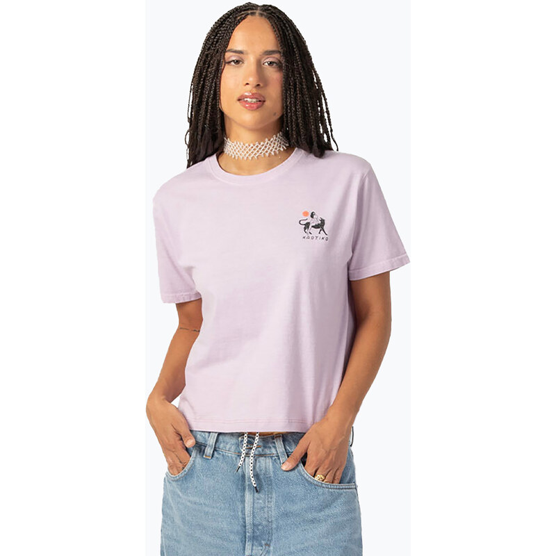 Dámské tričko Kaotiko Washed Neverland malva