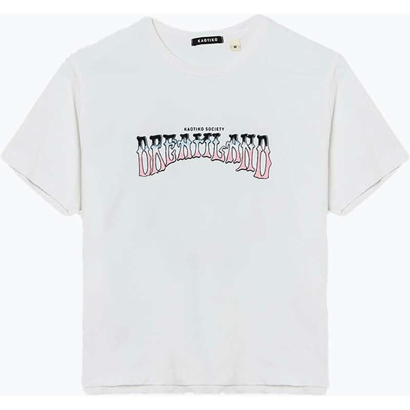 Dámské tričko Kaotiko Washed Dreamland white