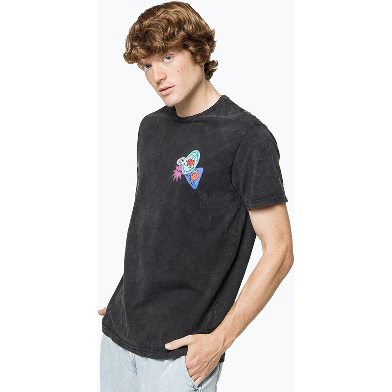 Pánské tričko Kaotiko M / C Washed Fresh black