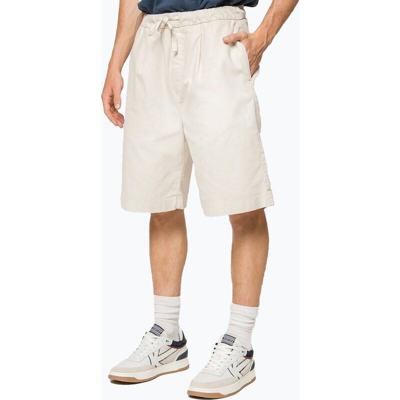 Pánské šortky Kaotiko Relaxed Canvas Pinzas ivory