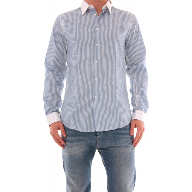 Pánská košile Bray Steve Alan vzor 4 - XL / Azurová