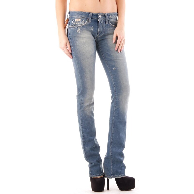 Dámské jeans Sexy Woman vzor 117 - Modrá / XXS
