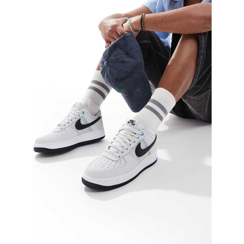 Nike Air Force 107 LV8 unisex trainers in grey and black
