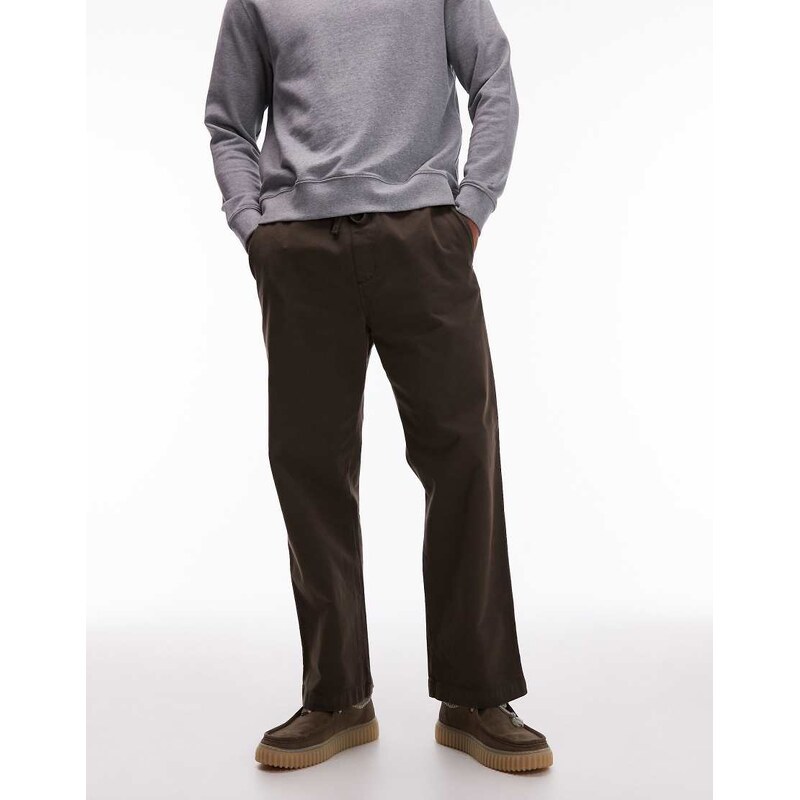 Carhartt WIP floyde relaxed pull on trouser in brown