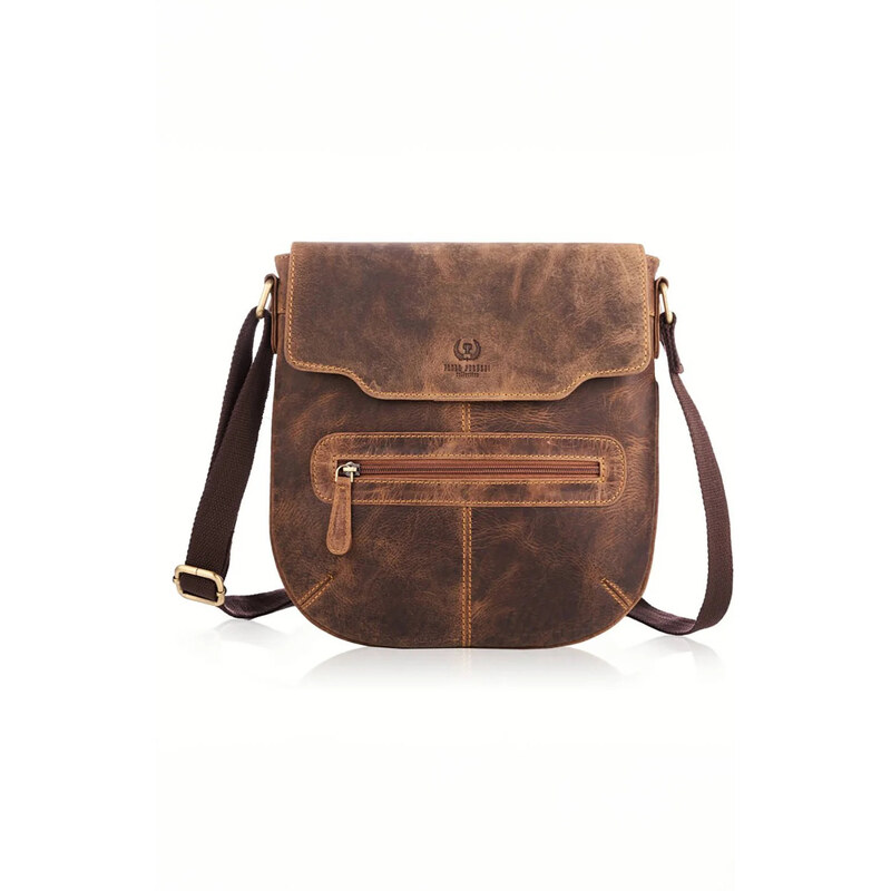 David Jones Přírodní kožená taška T-61-HBR 191537 Galanter 107681366