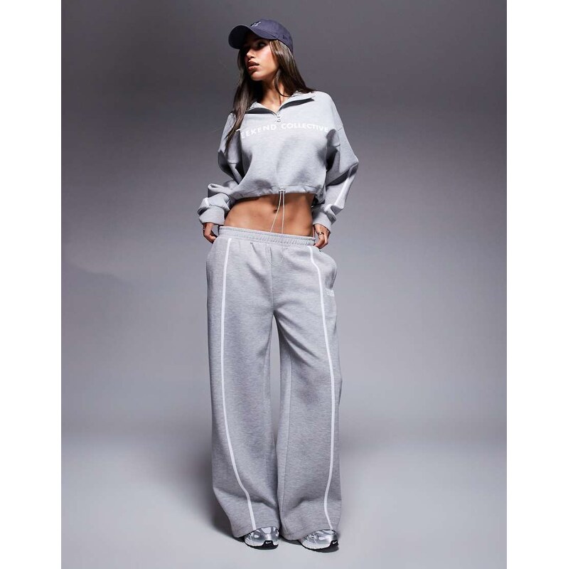 ASOS Weekend Collective Weekend Collective wide leg jogger co-ord with 107734696