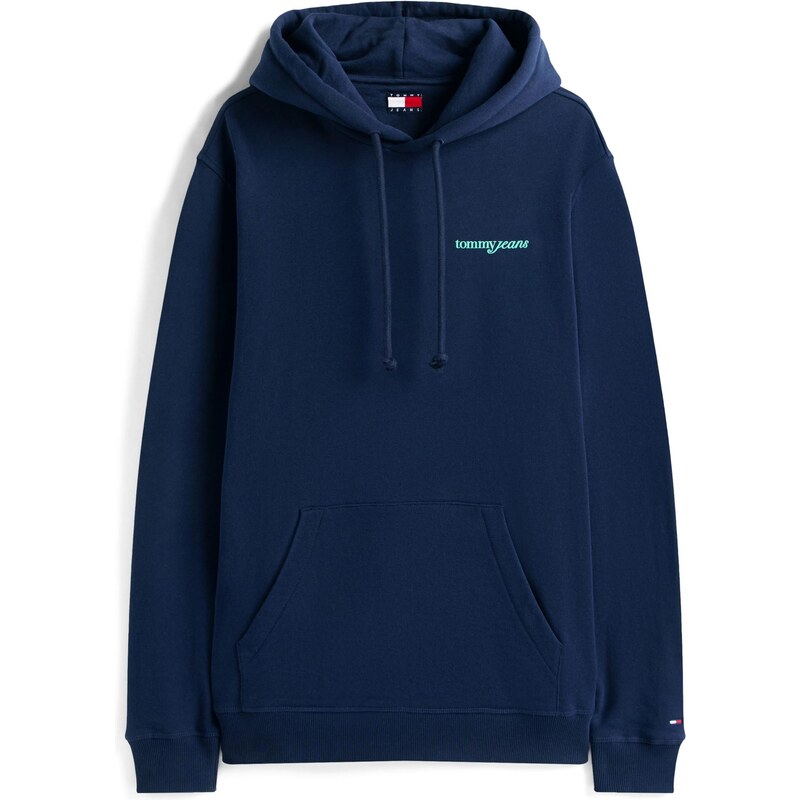 Tommy Jeans Mikina námořnická modř / tyrkysová / lenvandulová /