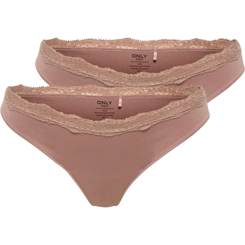 ONLY Tanga ONLVICKY hnědá 107725579