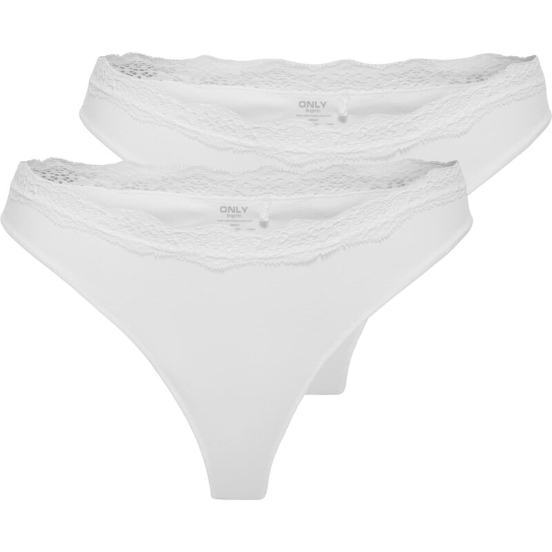 ONLY Tanga ONLVICKY bílá