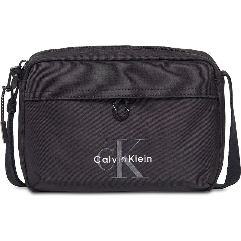 Calvin Klein Taška přes rameno šedá / černá / bílá