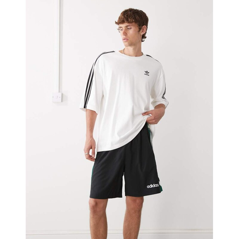 adidas Originals shorts in black and green