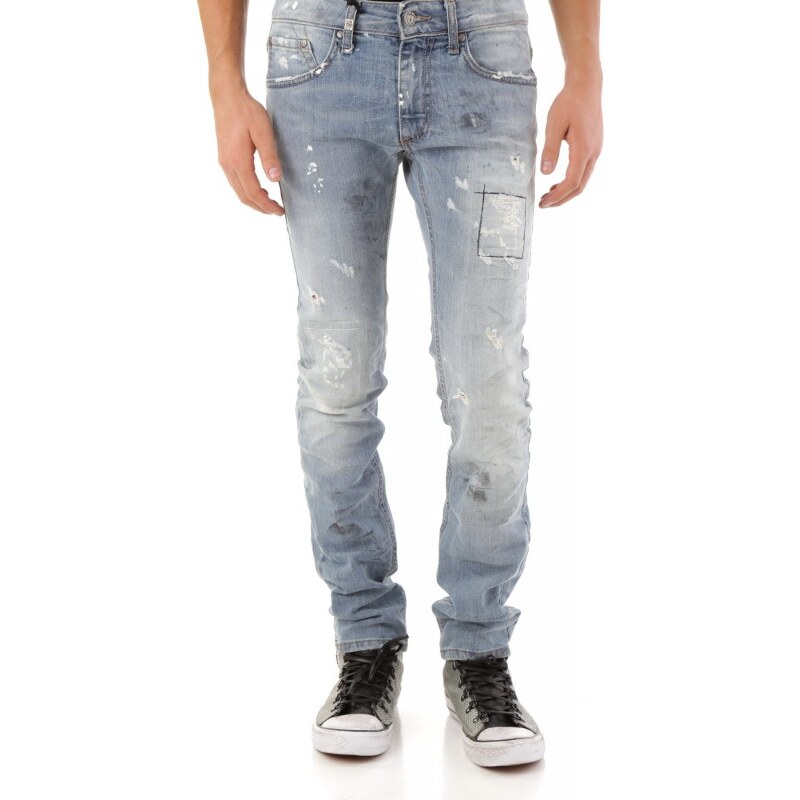 Pánské jeans Absolut Joy vzor 97 - S / Azurová