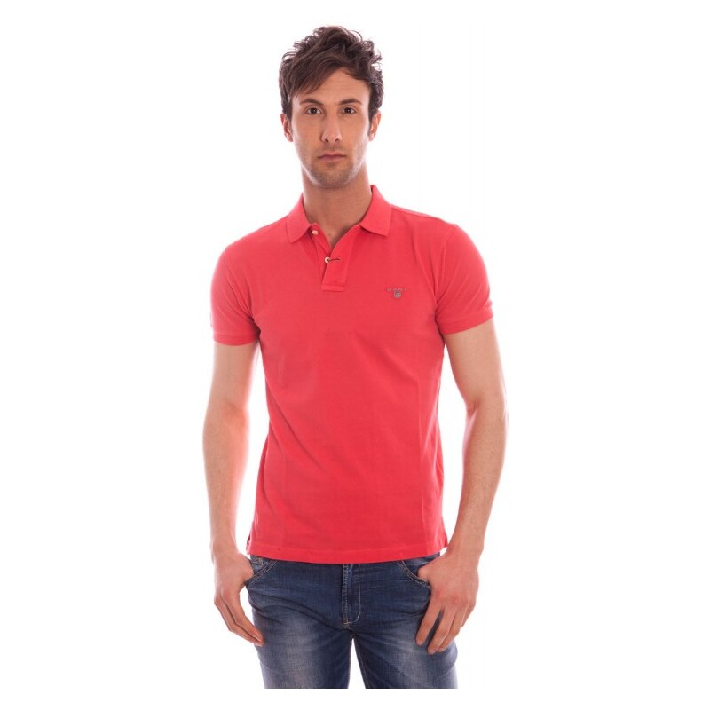 Pánské polo tričko Gant vzor 3 - Červená / 3XL