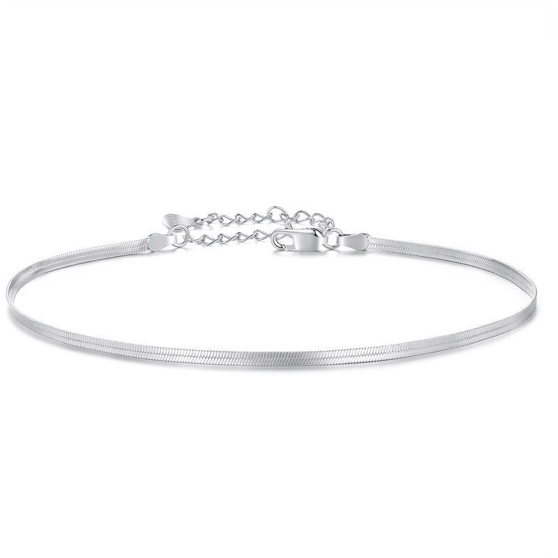 Elenys stříbrný pozlacený řetízek na nohu – hladký lesk elegance 18K 107695627