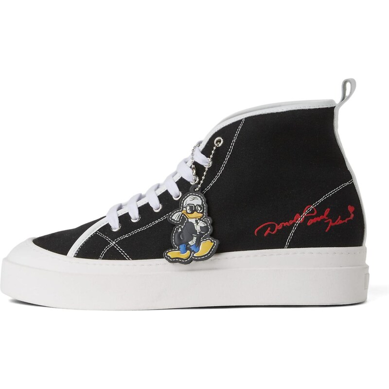 Karl Lagerfeld Kotníkové tenisky Disney x KL červená / černá /
