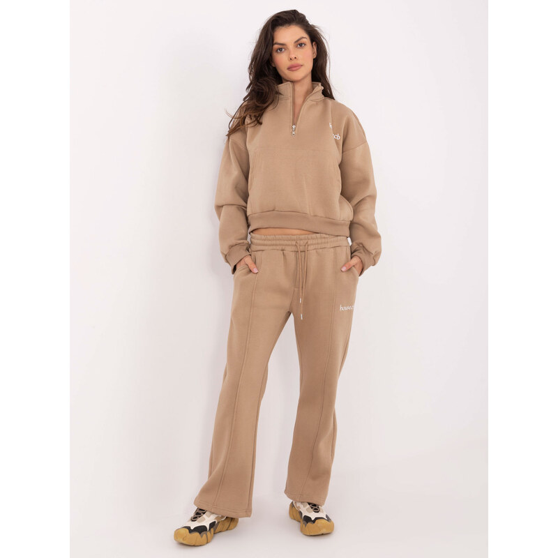 BASIC Béžová dámská tepláková souprava -beige 84024003