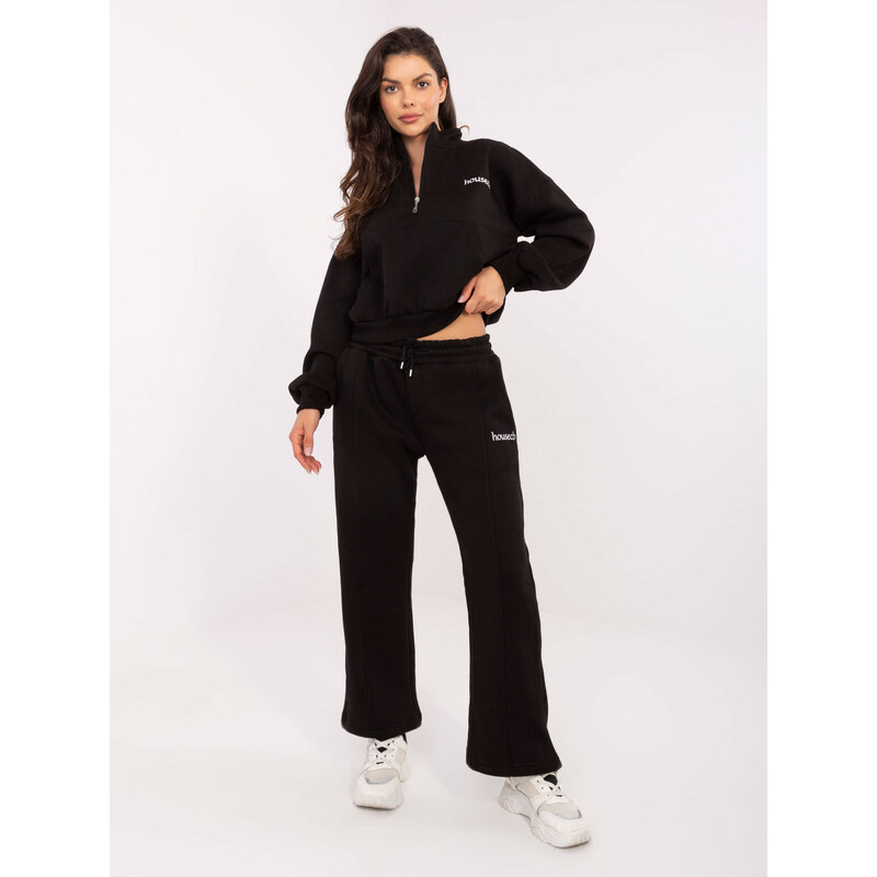 BASIC Černá dámská oversize tepláková souprava -black 84024119