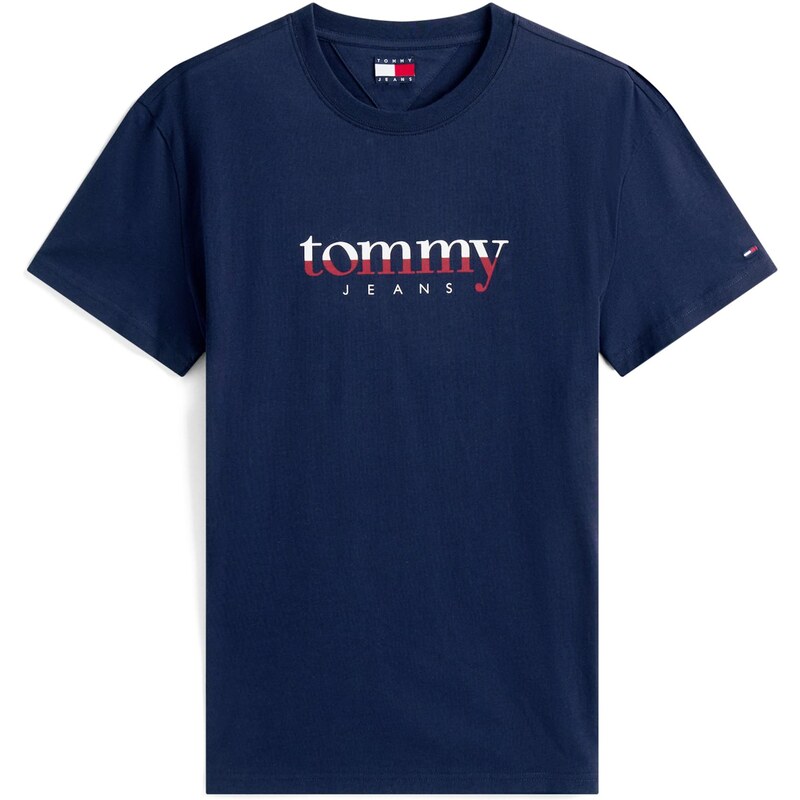 Tommy Jeans Tričko námořnická modř / červená / bílá