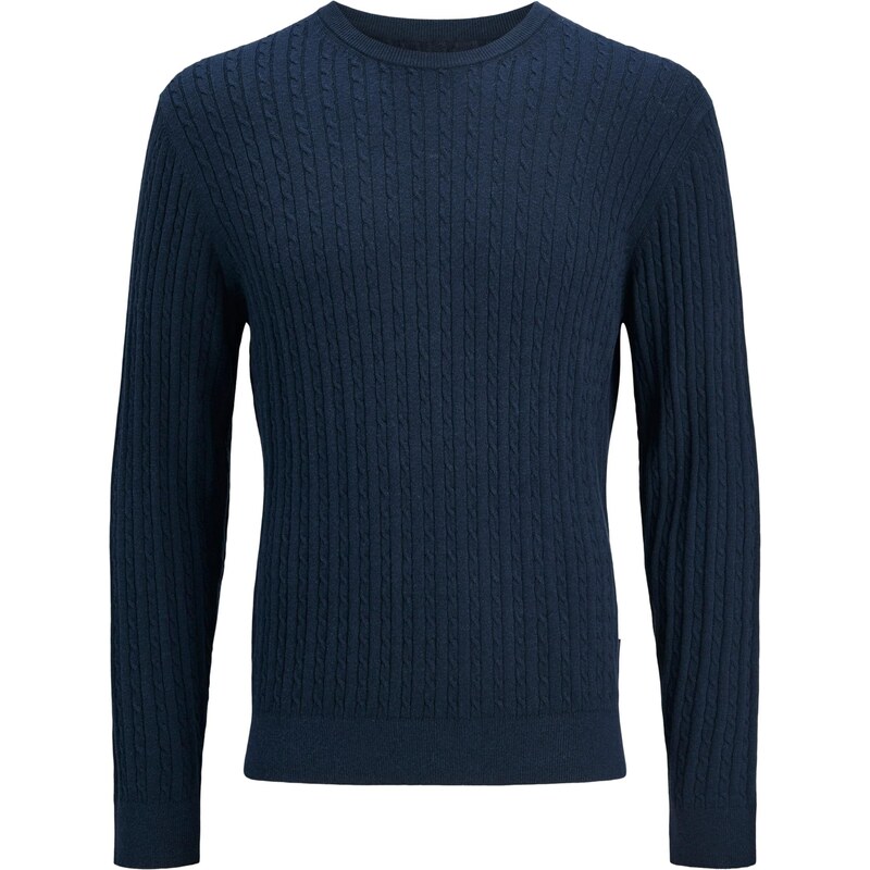 JACK & JONES Svetr JJEEMIL námořnická modř
