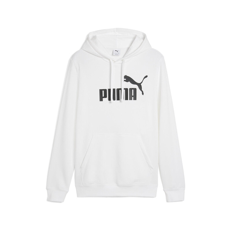 PUMA Pánské běh rukáv Essentials No. 1 Logo Hoodie PUMA White